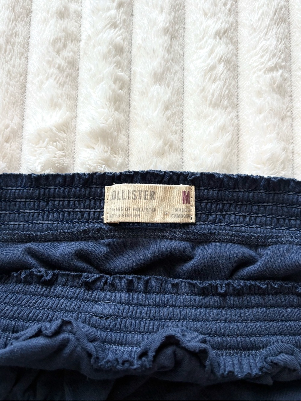 Hollister 25 Year Anniversary Navy Babydoll Tube Top - Picture 3 of 5